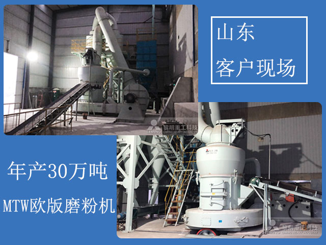 石油焦歐版磨粉機生產現場